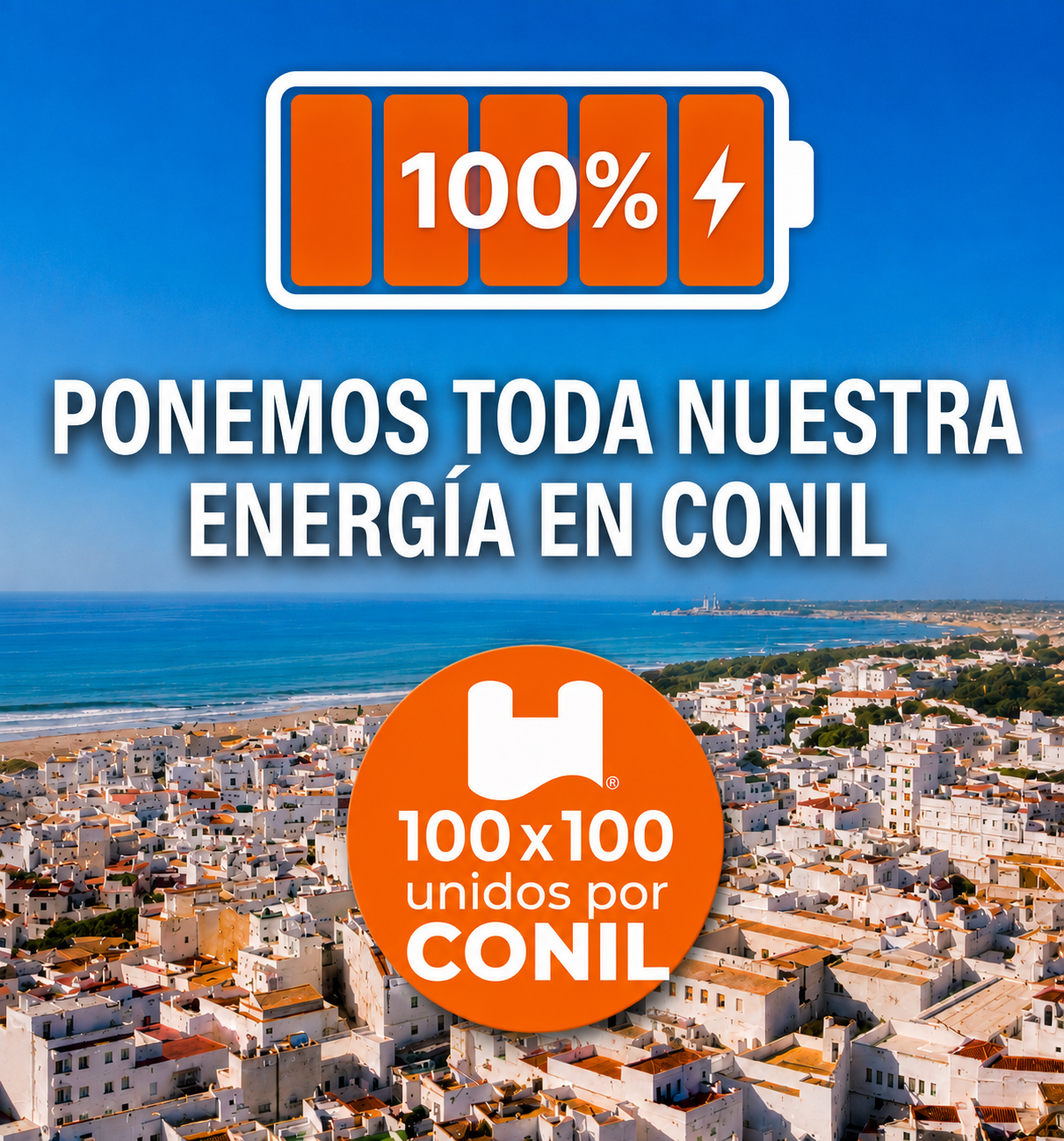 Flyer 100x100 · Ponemos toda nuestra energía en Conil
